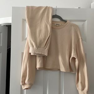 Crop top and pant suit